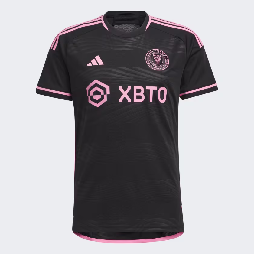 Messi 10 Inter Miami Away Kit Jersey Shirt Black Pink - Image 2
