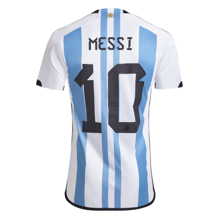 Messi 10 Argentina Home Jersey Replica Shirt Blue White